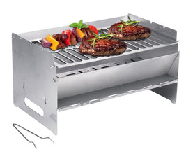 Reimo mobile foldable barbecue 250x400x220mm, stainless steel - 916672 | Stahlor image 1