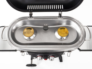 CAMP4 Trolley 2-burner gas barbecue with safety pilot - 50 mbar - 916884 | Stahlor image 4