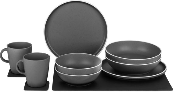 Brunner DOLOMIT MAGNETIC GREY, tableware set for 2 persons - 917030 | Stahlor image 1