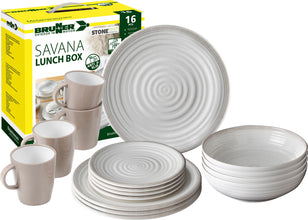 Brunner Melamine tableware set Savana - 16 pieces - For 4 people - 917054 | Stahlor image 2