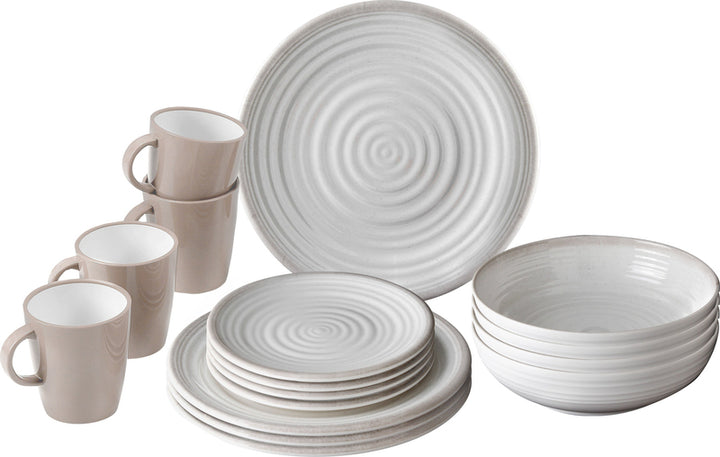 Melamine tableware set Savana - 16 pieces - For 4 people