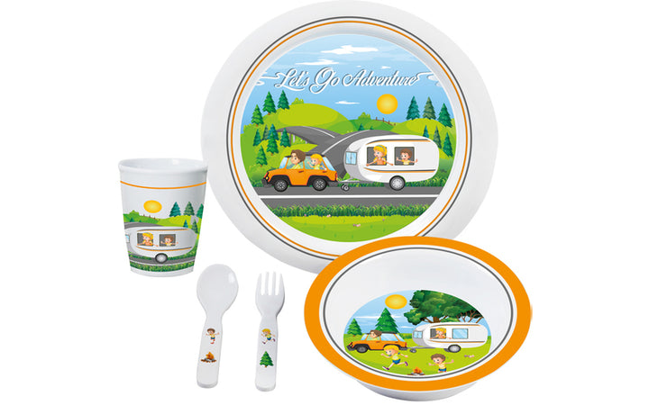 Children's tableware set LET'S GO ADVENTURE