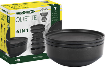 Brunner ODETTE - Melamine tableware sets, stone touch/ porcelain effect - 917078 | Stahlor image 2