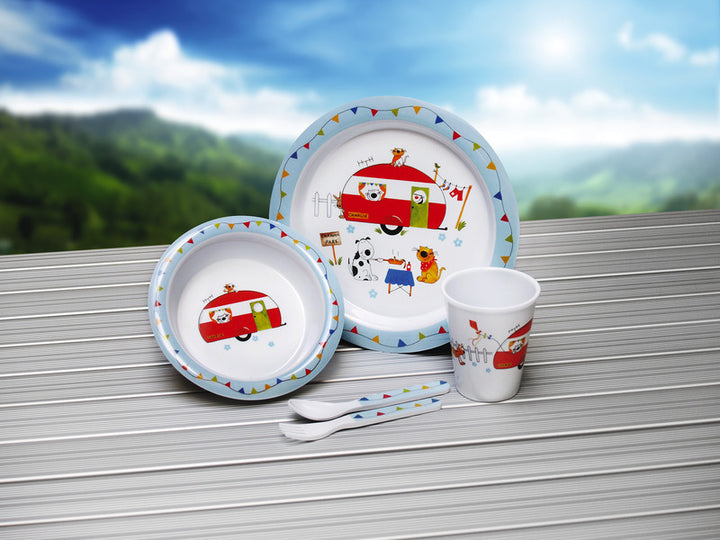 Childrens Tableware Set, Set 5 pcs, Caravan Design