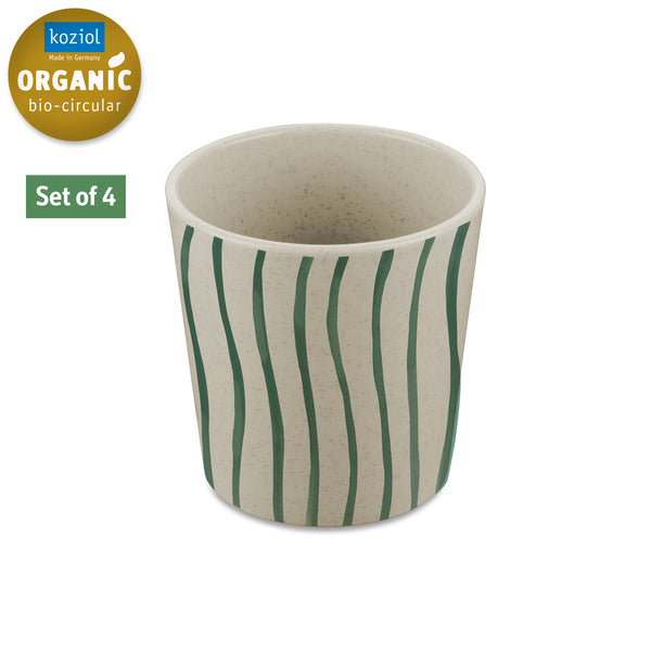 Koziol Set of 4 mugs - MONSTERA STRIPES - 917611 | Stahlor image 1