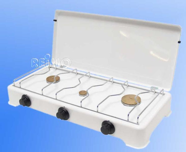 Reimo three-burner camping stove 30 mbar for all European countries - 917663 | Stahlor image 1