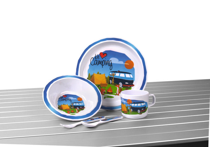 Camp4 melamine children's tableware set "WE LOVE CAMPING"