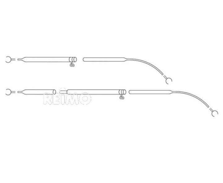 Tension rod curved steel 0,8-1,15m, two-parts
