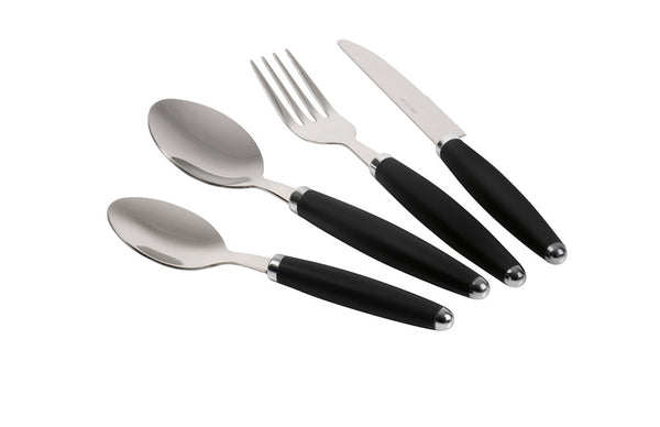 Camp4 Camping Cutlery, MIDNIGHT Camp4, 6 People/24-Parts, black - 921672 | Stahlor image 1