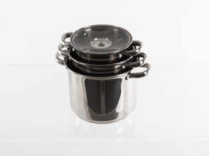 CAMP4 Stainless steel pot set with glass lid, 6 pieces - 92207 | Stahlor image 6