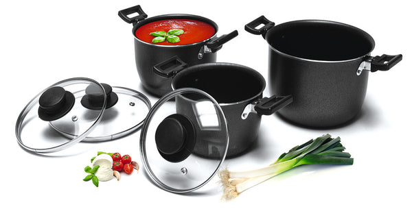 CAMP4 Aluminium pot set 6 parts dark grey - 92306 | Stahlor image 1