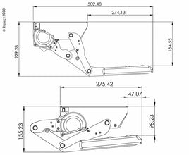 Lippert R-Series, manual step 460 mm - 923642 | Stahlor image 2