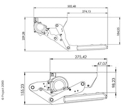 Lippert R-Series, manual step 700 mm - 923644 | Stahlor image 3