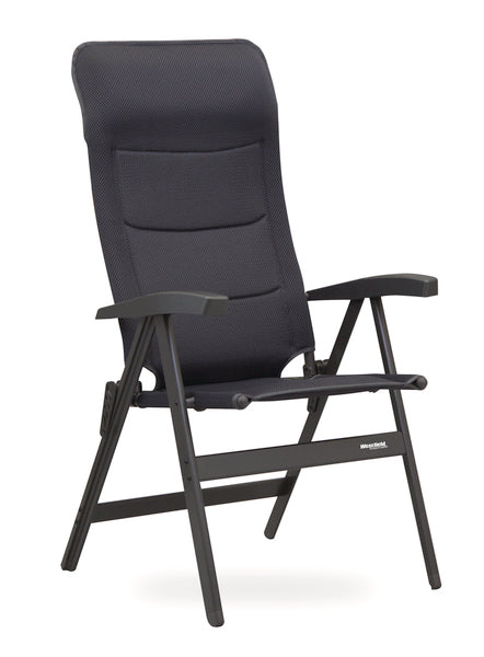 Camping chair Avantgarde, colour: grey 7-way adjustable