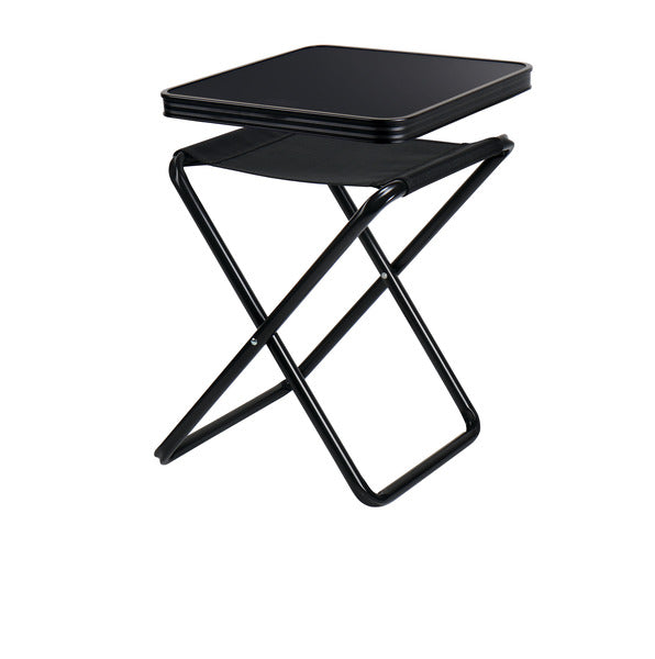 Camp4 Camping stool / table stool Pasadena - Black - Loadable 100kg/30kg - 92649 | Stahlor image 1
