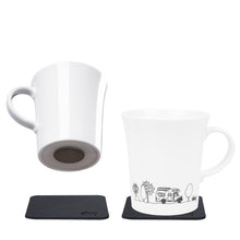 silwy Porcelain Magnet Handle Cups CAMPING - Set of 2 - 929508 | Stahlor image 1