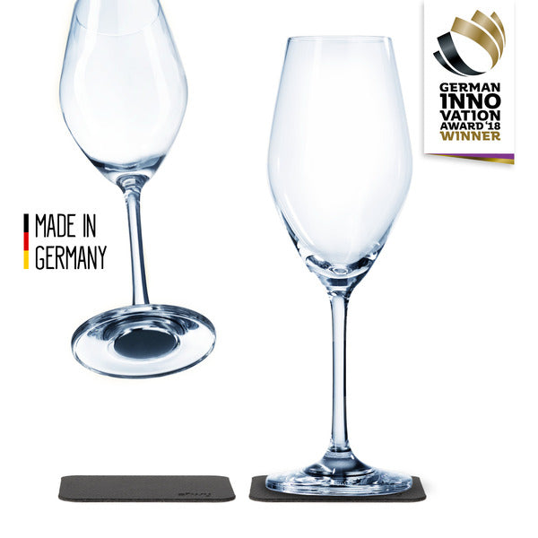 SILWY magnetic crystal glasses CHAMPAGNER / SEKT