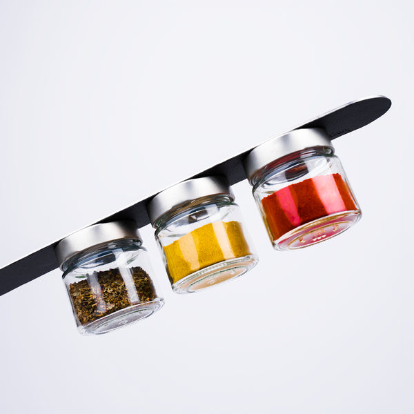 Fine food magnetic jars BLACK & CLASSY - 125 ml