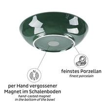 silwy Porcelain magnetic food bowl - forest green - 929558 | Stahlor image 2