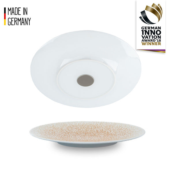 Silwy breakfast plate porcelain, apricot