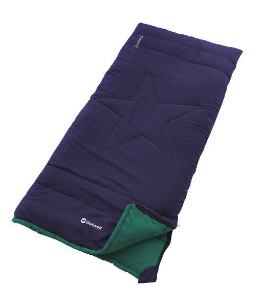 Outwell Kids Sleeping Bag CHAMP, Ocean Blue, 150x70cm - 930452 | Stahlor image 1