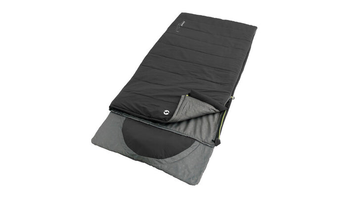 Outwell Contour Blanket Sleeping Bag, Black, Left Zip, 220 x 85 cm