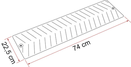 FIAMM Anti-slip mat Grip (2 pieces), grey, 74x22cm - 93103 | Stahlor image 2