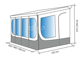 Reimo Annex tent walls for INSTANT ROOF PANORAMA 400 - 937736 | Stahlor image 6