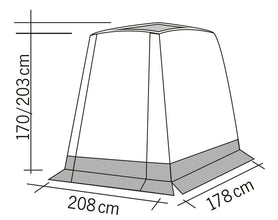RTENT Tail tent TRAPEZ for mini camper - 93791 | Stahlor image 3