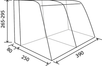 Reimo Tent Technology Drive-away for mobile home TOUR PONZA AIR 390 - 93825 | Stahlor image 22