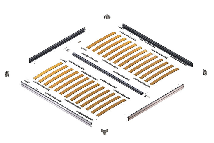 Lippert bed frame with slatted frame for Modular Smart Bed System