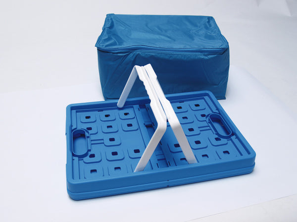 Sunware Folding box 32l with cool bag, blue/white - 94028 | Stahlor image 1
