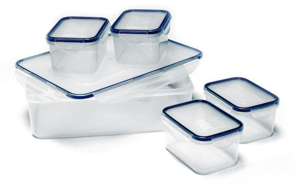 CAMP4 Storage cans and food storage cans set, transparent with lids, 5 parts - 94051 | Stahlor image 1