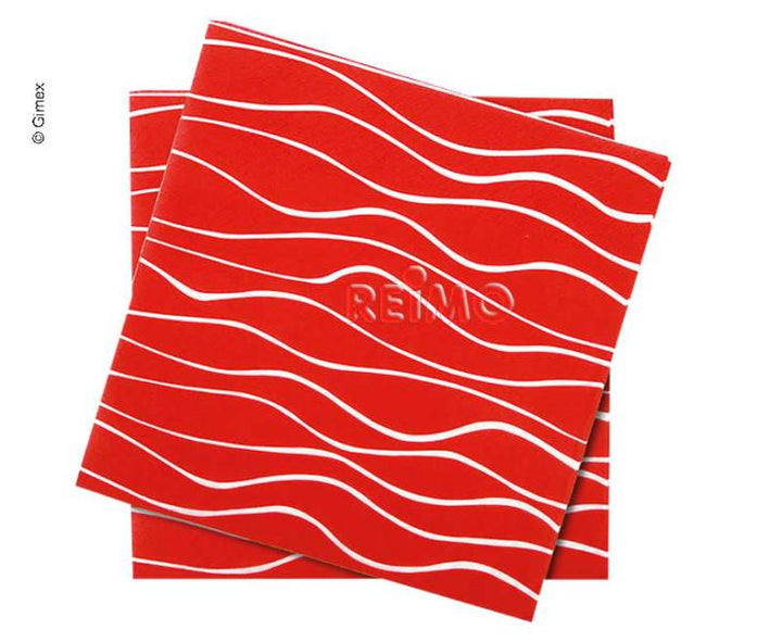 Napkins, red, 165x165mm, 20 pieces