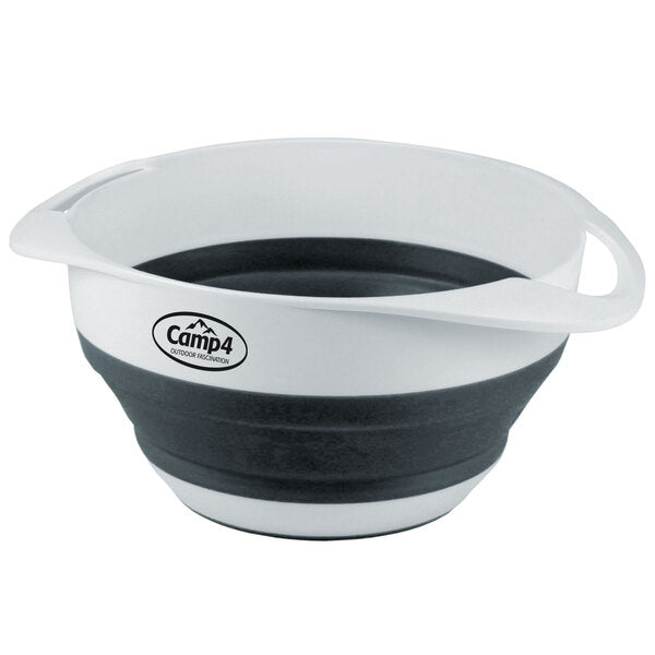Camp4 Collapsible Silicone Bowl and Colander Set, White/Anthracite