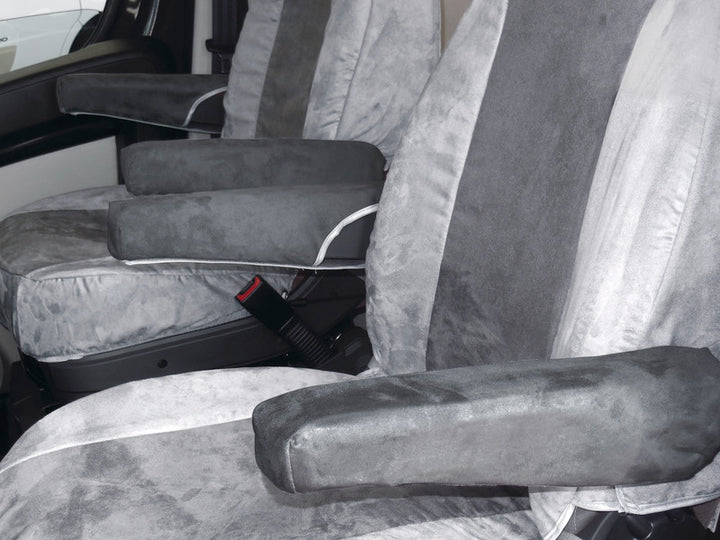 Armrest cover Ducato 07 Alcatraz Velours anthracite for 943301 / 943302