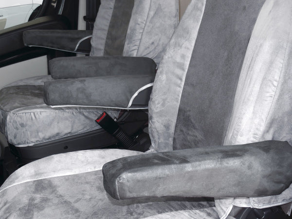 HIND Armrest cover Ducato 07 Alcatraz Velours anthracite for 943301 / 943302 - 943305 | Stahlor image 1