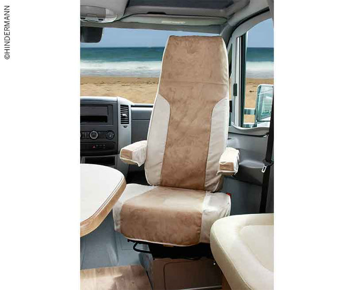 2-piece slipcover (ISRI) for Ducato (2007/2014), beige/sand