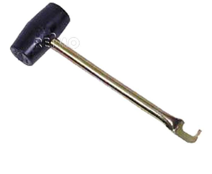 Rubber hammer with herring extractor