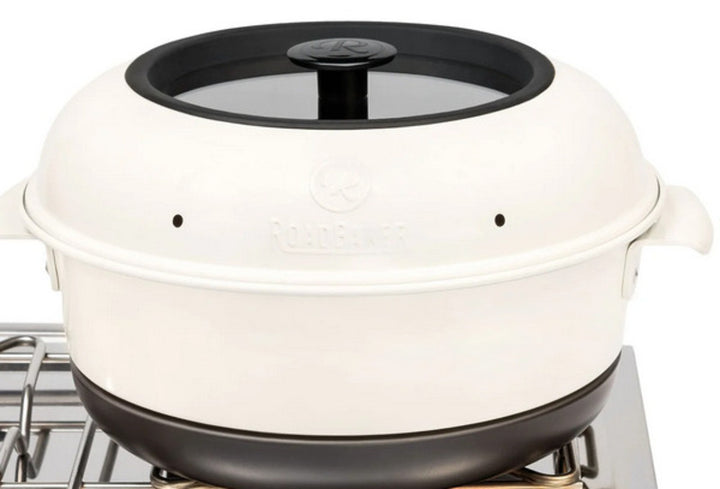 MZMP RoadBaker Camping Oven 2.8 L with Glass Lid, 3 Pieces