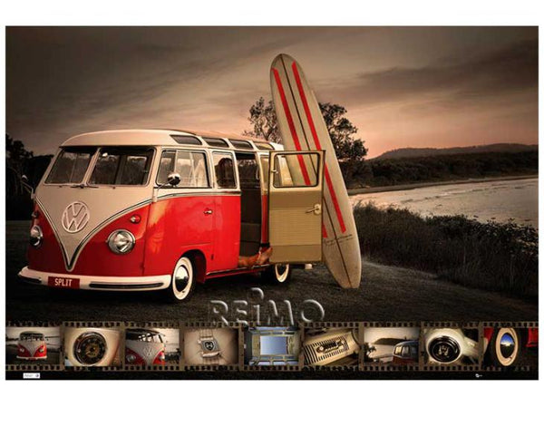 VWCOL 20 Maxi-Poster VW Collection: VW Bus Surfboard - 95572 | Stahlor image 1