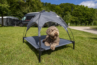Camp4 Dog Bed with Removable Sun Canopy, 88 x 78 x 18 cm