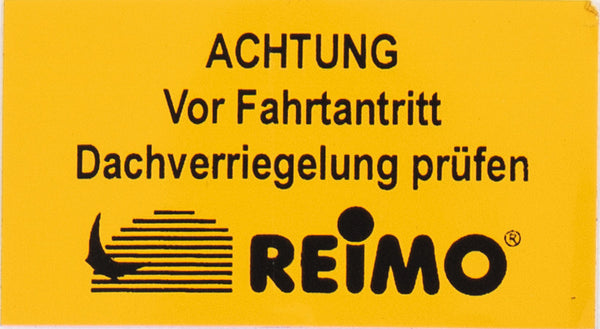 Reimo Check roof locking" sticker - 99565 | Stahlor image 1