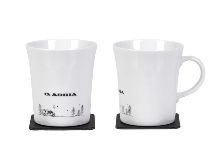 ADRIA porcelain magnetic handle cups "VAN"