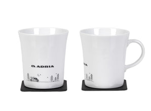 Reimo ADRIA porcelain magnetic handle cups 