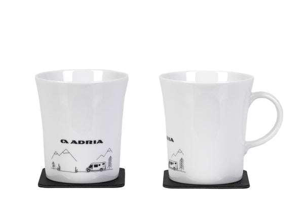 Reimo ADRIA porcelain magnetic handle cups "REISEMOBIL" - 176 | Stahlor image 1