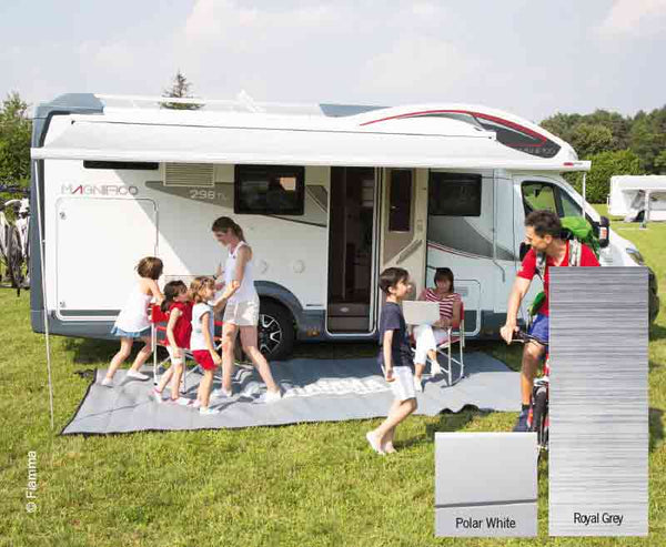 Fiamma F45S 350 Left Version Polar White Royal Grey - 10174 | Stahlor image 1