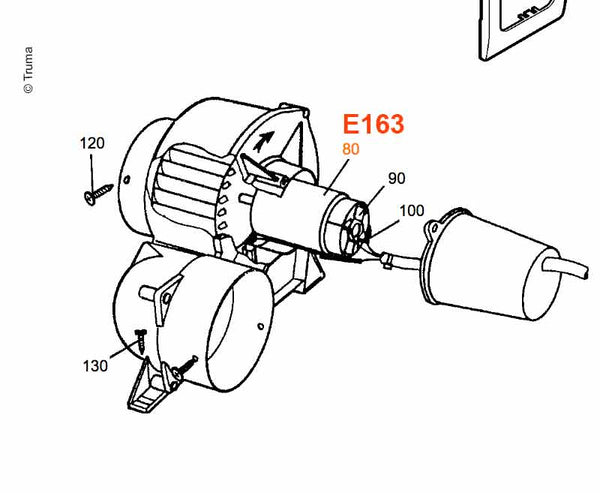 Truma Gleichstrommotor 12V - 163 | Stahlor image 1