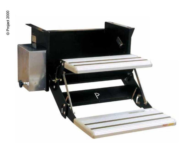 Lippert Double step 12V 53cm Motor left - 3972 | Stahlor image 1