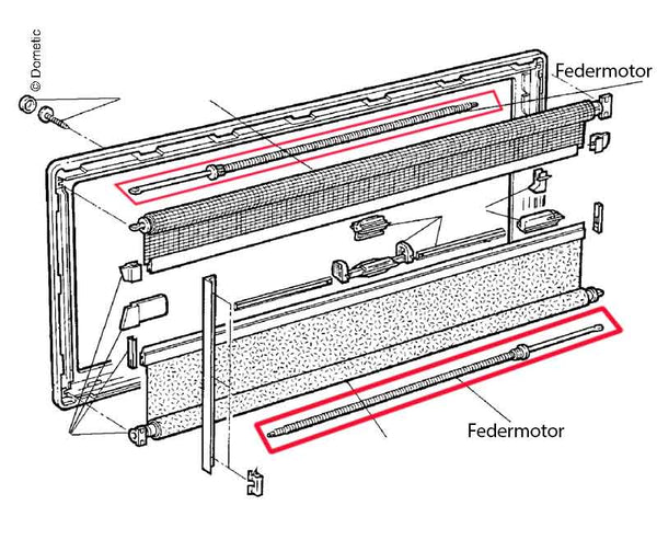Reimo Spare Part Dometic-Seitz Blinds - 5632 | Stahlor image 1